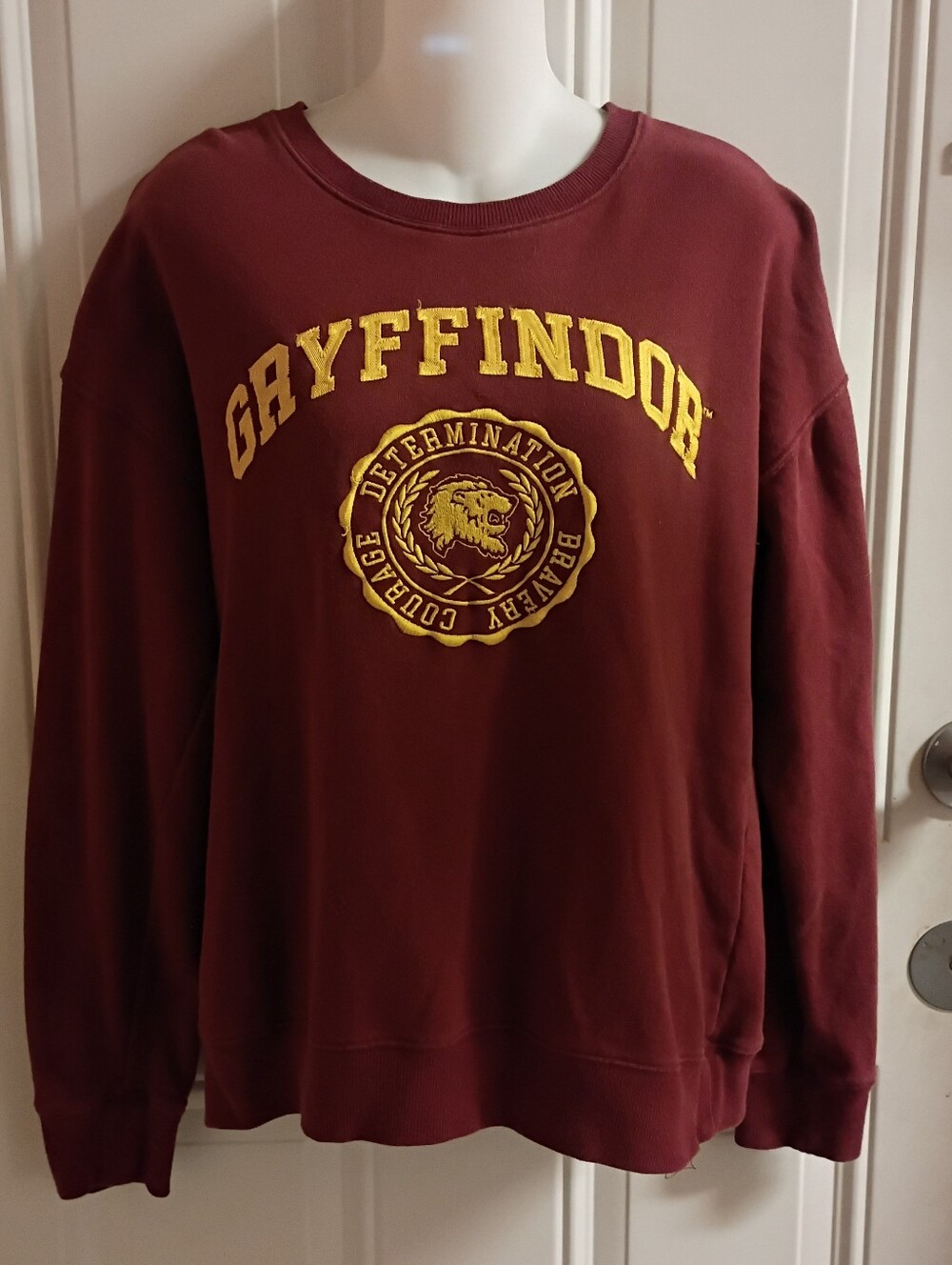 Box Lunch Harry Potter Gryffindor Maroon Crewneck Sweater (Flawed)